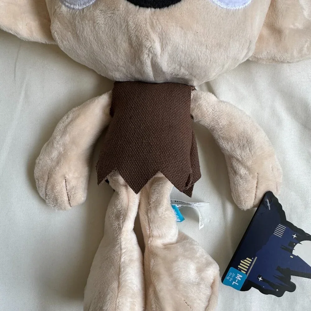 NWT, Bark Box Dog Toy DOBBY, M-L Dogs 20+ lbs., Tan/Brown Plush, Harry Potter